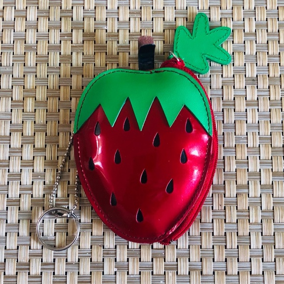 Rolfs Accessories - Rolfs Strawberry Patent Leather Coin Key Chain Pouch